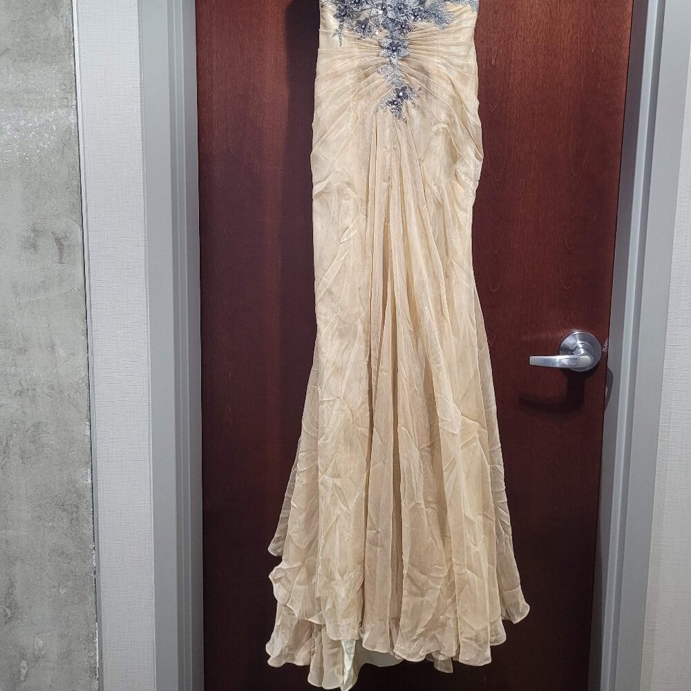 Blush Prom 9368 Size 2 Champagne Prom Dress - Picture 6 of 12